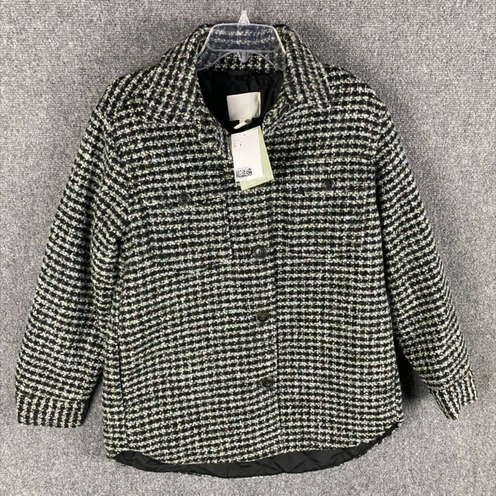H&M Coat Women's Small Knit Polyester‎ Wool Adults NWT S